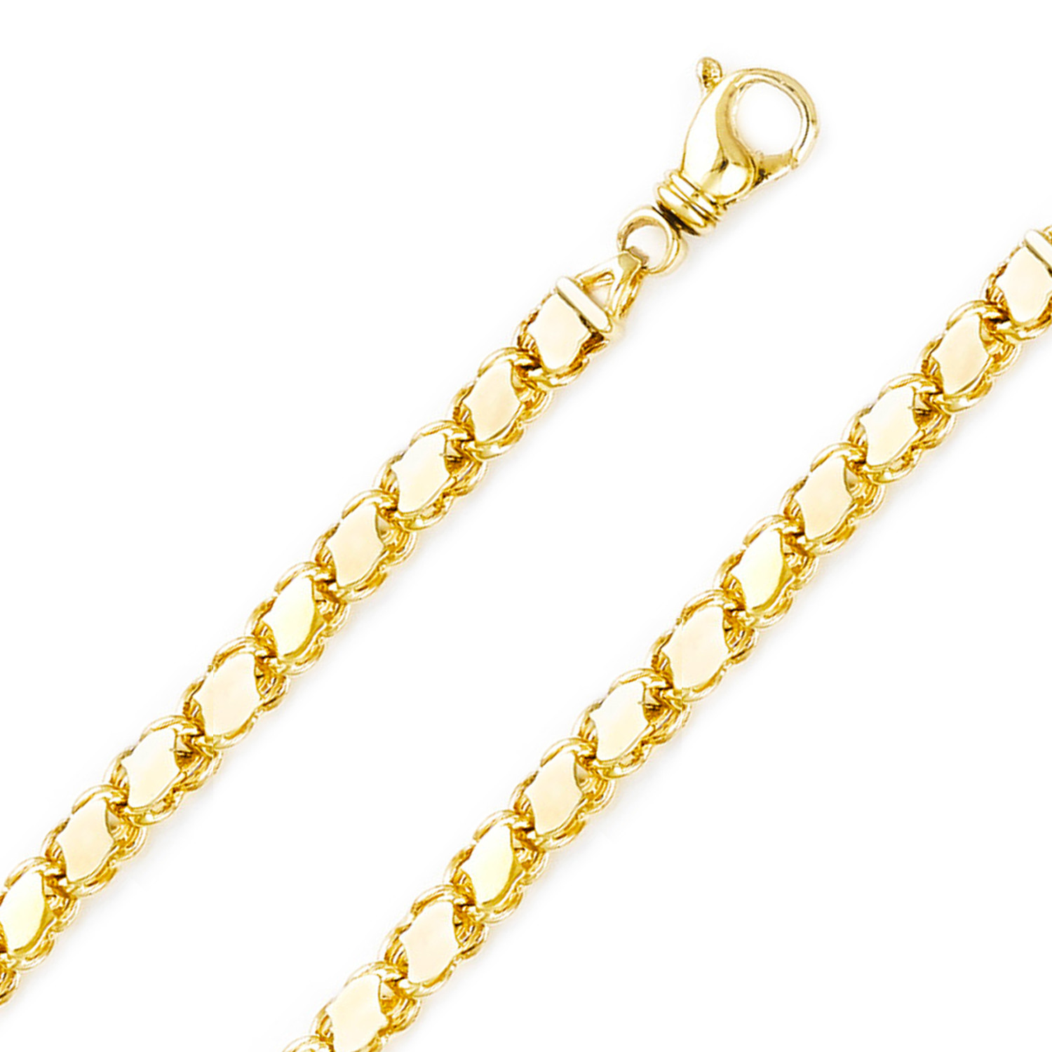 14K Yellow Gold Handmade Cordon Chain 6.3mm wide 24 Inches